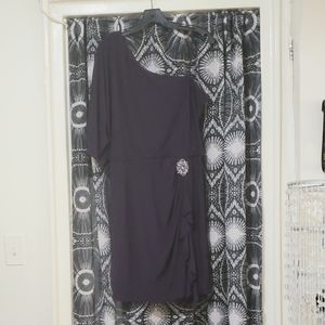 Jessica Howard Purple one shoulder dress